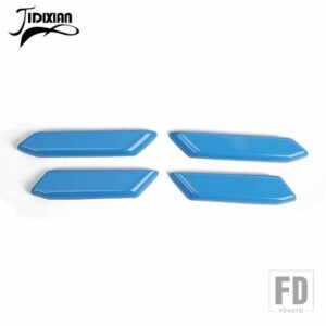 フォード 車インナードアアームレストハンドルパネル装飾カバーブロンコ 4 ドア 2021-24 アップインテリアアクセサリー - light blue