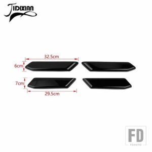 フォード 車インナードアアームレストハンドルパネル装飾カバーブロンコ 4 ドア 2021-24 アップインテリアアクセサリー - Black