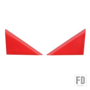 シボレー フロントウィンドウ A ピラートライアングル装飾ステッカーカマロ 2010-15 アクセサリー - Red