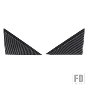 シボレー フロントウィンドウ A ピラートライアングル装飾ステッカーカマロ 2010-15 アクセサリー - carbon fiber grain
