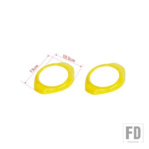 ジープ ラングラー JK 2015 2016 2017 インテリア A ピラースピーカー装飾カバーアクセサリー - Yellow