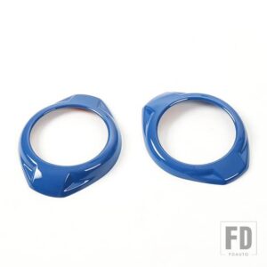 ジープ ラングラー JK 2015 2016 2017 インテリア A ピラースピーカー装飾カバーアクセサリー - Blue