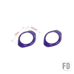 ジープ ラングラー JK 2015 2016 2017 インテリア A ピラースピーカー装飾カバーアクセサリー - PURPLE