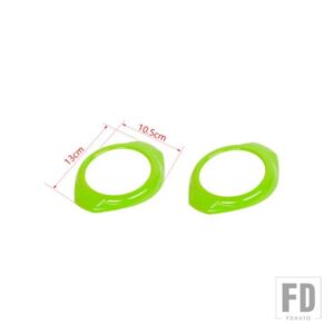 ジープ ラングラー JK 2015 2016 2017 インテリア A ピラースピーカー装飾カバーアクセサリー - light green