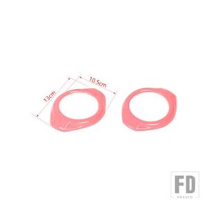 ジープ ラングラー JK 2015 2016 2017 インテリア A ピラースピーカー装飾カバーアクセサリー - Pink