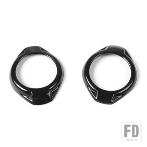 ジープ ラングラー JK 2015 2016 2017 インテリア A ピラースピーカー装飾カバーアクセサリー - Black