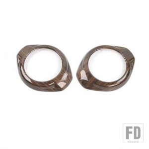 ジープ ラングラー JK 2015 2016 2017 インテリア A ピラースピーカー装飾カバーアクセサリー - Wood Grain