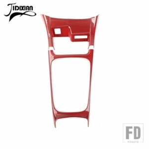 ギアシフトパネル装飾カバーダッジデュランゴ 2014-20 インテリアアクセサリー - Red Carbon Fiber