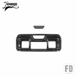 シボレー シルバラード GMC シエラ 2022 2023 2024 カーインナーリア空調コンセントパネル装飾カバー - B carbon fiber