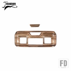 シボレー シルバラード GMC シエラ 2022 2023 2024 カーインナーリア空調コンセントパネル装飾カバー - B wood grain