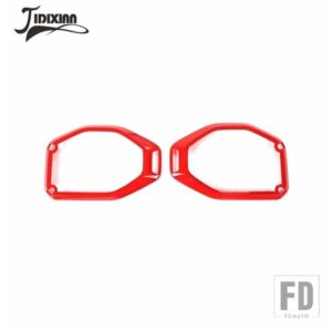 ジープ ラングラー JL グラディエーター JT 2018 209 2020-23 トップルーフスピーカースピーカー装飾カバー - Red