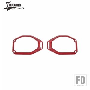 ジープ ラングラー JL グラディエーター JT 2018 209 2020-23 トップルーフスピーカースピーカー装飾カバー - Red Carbon Fiber