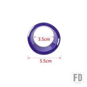 ジープ 車内ワンボタンスタートスイッチ装飾リングカバー コンパス 2017-2020 レネゲード 2015 2016 アップ用 - PURPLE
