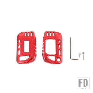 ジープ キーカバーグラディエーター JT キーケースシェルカバーアクセサリーラングラー JL 2018-21 - Red 1