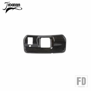 フォード 車インテリアバックミラーベース装飾パネルカバー F150 2021-24 アップカーアクセサリー - Black Wood Grain