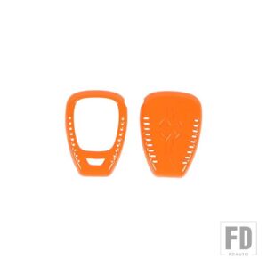 ジープ キーカバー ラングラー JK 2007-2017 キーケースシェル装飾カバーアクセサリー コンパス パトリオット用 - Orange