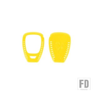 ジープ キーカバー ラングラー JK 2007-2017 キーケースシェル装飾カバーアクセサリー コンパス パトリオット用 - Yellow