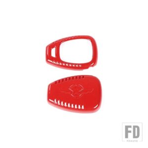 ジープ キーカバー ラングラー JK 2007-2017 キーケースシェル装飾カバーアクセサリー コンパス パトリオット用 - Red