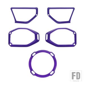 ジープ ピラールーフトランクスピーカー装飾カバーラングラー JL 2018-23 インナーアクセサリー - PURPLE