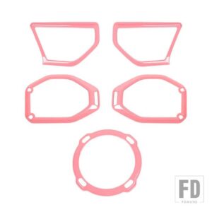 ジープ ピラールーフトランクスピーカー装飾カバーラングラー JL 2018-23 インナーアクセサリー - Pink