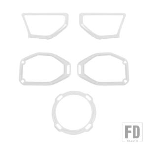 ジープ ピラールーフトランクスピーカー装飾カバーラングラー JL 2018-23 インナーアクセサリー - Silver