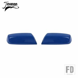 シボレー バックミラー装飾シェルカバーシルバラード GMC シエラ 2014-18 アクセサリー - Blue