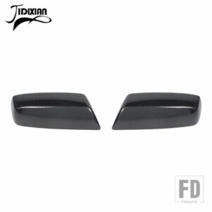 シボレー バックミラー装飾シェルカバーシルバラード GMC シエラ 2014-18 アクセサリー - carbon fiber grain