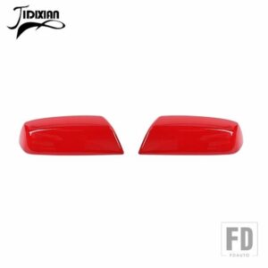 シボレー バックミラー装飾シェルカバーシルバラード GMC シエラ 2014-18 アクセサリー - Red