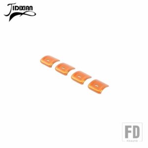 ジープ ウィンドウコントロールボタン装飾カバーラングラー JK 2012-17 インテリアアクセサリー - Orange