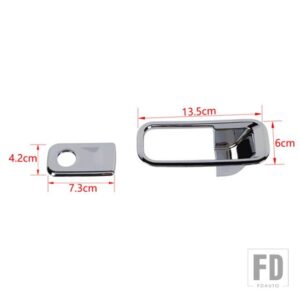 フォード ABS 車内副パイロット収納ボックスグラブハンドル装飾カバー F150 2021-23 アップカーアクセサリー - Chrome