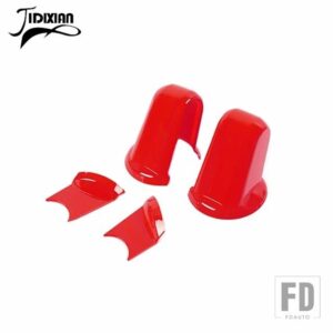 ジープ 車外装バックミラーベース装飾カバーステッカーラングラー JK 2007 2008 2009 2010-2017 アクセサリー - Red