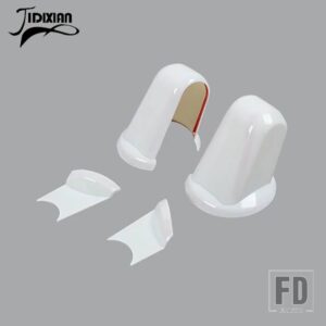 ジープ 車外装バックミラーベース装飾カバーステッカーラングラー JK 2007 2008 2009 2010-2017 アクセサリー - WHITE