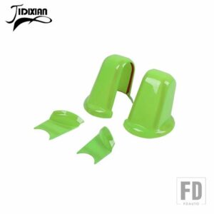 ジープ 車外装バックミラーベース装飾カバーステッカーラングラー JK 2007 2008 2009 2010-2017 アクセサリー - light green