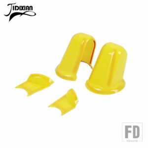 ジープ 車外装バックミラーベース装飾カバーステッカーラングラー JK 2007 2008 2009 2010-2017 アクセサリー - Yellow