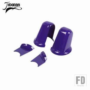 ジープ 車外装バックミラーベース装飾カバーステッカーラングラー JK 2007 2008 2009 2010-2017 アクセサリー - purple