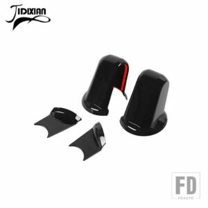 ジープ 車外装バックミラーベース装飾カバーステッカーラングラー JK 2007 2008 2009 2010-2017 アクセサリー - Black