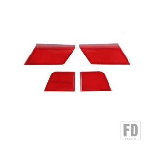 フォード F150 2021-24 ドアパネルトリムウィンドウリフトボタンサイド装飾カバーインテリアアクセサリー - Red
