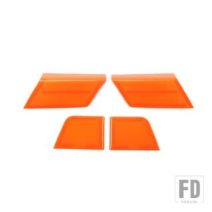 フォード F150 2021-24 ドアパネルトリムウィンドウリフトボタンサイド装飾カバーインテリアアクセサリー - Orange
