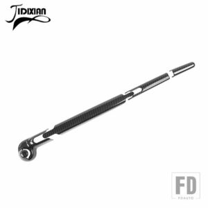 ジープ リアフロントガラスレインワイパー装飾カバーラングラー JK 2007-17 - carbon fiber grain