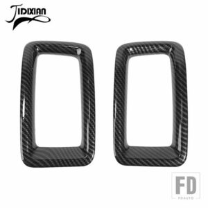 シボレー センターコンソールサイド空調ベントアウトレット装飾カバーコロラド GMC キャニオン 2014-2022 - carbon fiber grain