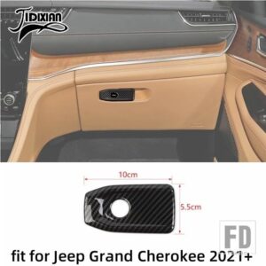 ジープ グランドチェロキー 2021-24 2025 カーボン粒子内装外装装飾カバーアクセサリー - Storage box switch