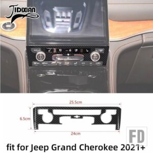 ジープ グランドチェロキー 2021-24 2025 カーボン粒子内装外装装飾カバーアクセサリー - Air control panel