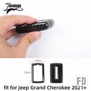 ジープ グランドチェロキー 2021-24 2025 カーボン粒子内装外装装飾カバーアクセサリー - key shell