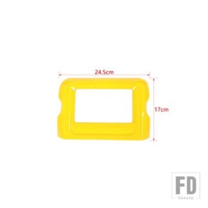 ジープ 7インチ GPS ナビゲーション装飾フレームラングラーサハラ JL グラディエーター JT 2018-23用 - Yellow