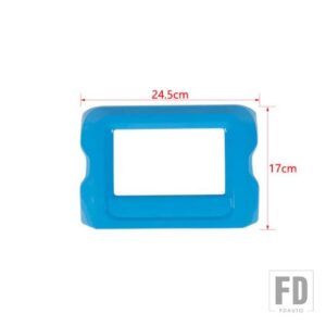 ジープ 7インチ GPS ナビゲーション装飾フレームラングラーサハラ JL グラディエーター JT 2018-23用 - light blue