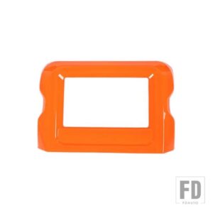 ジープ 7インチ GPS ナビゲーション装飾フレームラングラーサハラ JL グラディエーター JT 2018-23用 - Orange