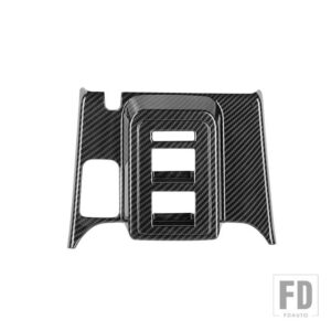 フォード ブロンコ 4 ドア 2021-24 窓スイッチパネル装飾カバーインテリアアクセサリー - carbon fiber grain