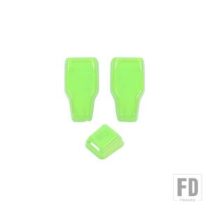 ジープ リアドア窓ガラスヒンジワイパーノズル装飾カバーラングラー JL 2018-24 - Green