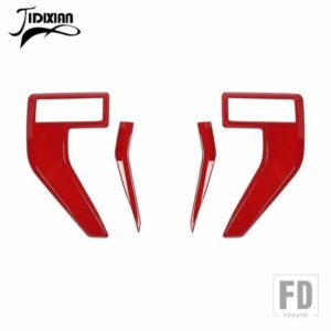 フォード 車リーフボードフロントエアベントフェンダー装飾カバー F150 2021-24 アップ外装アクセサリー - Red