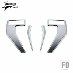 フォード 車リーフボードフロントエアベントフェンダー装飾カバー F150 2021-24 アップ外装アクセサリー - Chrome